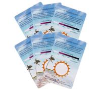 BATHVEVE 6pcs UV Testing Cards for Pets Accurate UV Intensity Readings Pvc Material Easy Operation for Traveling Reptile Owners and Uv-conscious Individuals