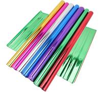 BATHVEVE 70 Sheets Assorted Colour Wrapping Paper with Shiny Glitter Finish, Safe and Practical Abs Material for Party Wrap Paper and Festival Wrapping Supplies