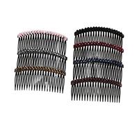 BATHVEVE 7Pcs Rhinestone Crystal Hair Side Combs for Women Sparkly Teeth Hair Clips Elegant Accessories for Weddings Parties Dances Charming Hairpins for Special Occasions