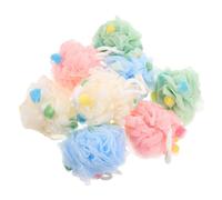 BATHVEVE 8pcs Bath Loofah Mesh Body Scrubber with Friendly Design Gentle Exfoliation for Home and Travel Efficient Creation for Daily Use