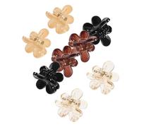 BATHVEVE 8pcs Elegant Small Flower Hair Clips Mini Claw Clips for Girls Women Hair Styling Accessories