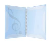 BATHVEVE A4 Music Folder Binder for Office and Students, Compact Reusable Plastic and Aluminium Alloy Music Sheet File Organizer 20 Pages Capacity, for Business and Conference Use