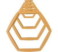 BATHVEVE Adjustable Cross Stitching Stand 4pcs Khaki Reusable Embroidery Circle Hoops Set for Craft Sewing and Daily Use