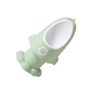 BATHVEVE Adjustable Rocket Shape Urinal Potty for Boys Cartoon Design Boys Pee Trainer Toilet Training Stand in Light Green and Easy to Clean Urinal