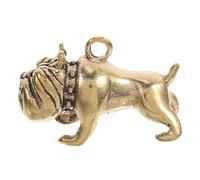 BATHVEVE Antique Brass Bulldog Keychain Pendant Vintage Dog Charm with Retro Aesthetic for Bags Accessories Multi Functional Key Charm Unique for Pet Lovers