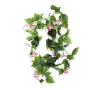 BATHVEVE Artificial Flower Garland Vine Faux Morning Glory Garland for Wedding Garden Decor Indoor Outdoor No Watering Needed