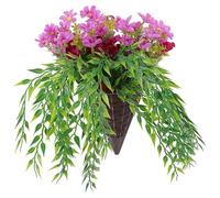 BATHVEVE Artificial Hanging Flower Basket Lifelike Appearance No Watering Required with Material for Home Decor for Housewarming and Wall Decoration