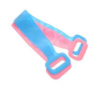 BATHVEVE Back Scrubber Bathing Accessories 2pcs Silicone Exfoliating Color with Two Hand Pulling Hoops for Daily Body Deep Cleaning for Easy to Clean Skin and Shower Use
