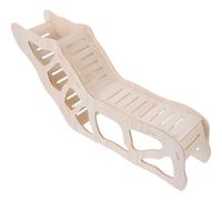 BATHVEVE Beige Hamster Climbing and Hideout Made of Sturdy Synthetic Material Provides Physical Activity Improves Health for Small Pets for Training The Pet