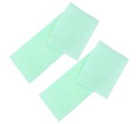 BATHVEVE Biochemical Filter Sponge Strong Filterability and Chemical Filtration 2pc Green Sponge Pads for Aquarium Fish Suitable for Fresh Water and Sea Water Tanks