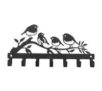 BATHVEVE Bird Wall Hook Iron Key Holder with Easy Installation, Minimalist Artistic Design for Home Decor, Organizing Hats and Keys in Interior Spaces