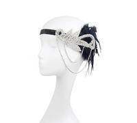 BATHVEVE Black Rhinestone Headband European Style with Elastic Band for Women Retro Hair Accessory, Elegant and Easy to for Party and Daily Outfits
