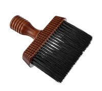 BATHVEVE Black Wood Handle Neck Duster Brush for Hair Cutting with Soft Pp Fiber Bristles, High Elasticity, Does Not Irritate Skin, for Barbershop Use and Hair Cleaning