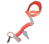 BATHVEVE Boat Engine Kill Switch Safety Lanyard with Emergency Stop Function and Elastic Tpu Material, Includes Wrist Strap Key and Whistle for Boating and Water Sports Safety
