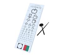 BATHVEVE Break Eye Test Chart for Testing Visual Test Chart with Readable Illustrations Suitable for Home and School Use Robust Design for Reliable Results