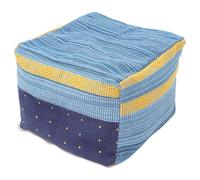 BATHVEVE Breathable Geometric Cushion Cover for Indoor Seats Mat, Comfortable Cotton Linen Material with Sturdy Fabric, for Home Use as A Creative Floor Cushion Or Footstool Pad