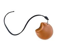 BATHVEVE Brown PU Leather Earbuds Bag 5 Pcs Small Travel Pouch Cord Organizer Travel Fashionable Accessory Prevents Loss Elegant Sophisticated Design and The Go