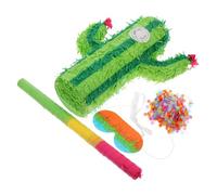 BATHVEVE Cactus Fun Birthday Interactive with Decor Decoration Party Pinata and Reusable Paper Material, Unique Creative Design, Includes Rod and Candies Random Color Event