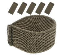 BATHVEVE Canvas Backpack Belt Keepers 6pcs Elastic Strap Loop Retainers Military Green Wide Belt Loops for Hiking Outdoor Sports Men’s Strap Accessories