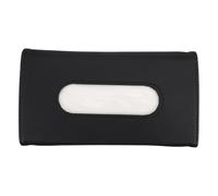 BATHVEVE Car Visor Napkin Box Hanging Tissue Holder for Car, Black Pu Leather Material, Compact Size, Suitable for Auto Interior Organiser and Sun Visor Accessories