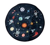 BATHVEVE Cartoon round Rug Play Mat 60cm Polyester Soft Non-slip Floor Mat for Nursery Bedroom, Easy to Clean and Take Care, for Party and Family Use