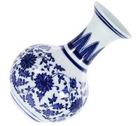 BATHVEVE Ceramic Blue and White Porcelain Flower Vase for Home Decoration with Simple and Fresh Style, for Fireplace Decoration and Creating A Comfortable Atmosphere