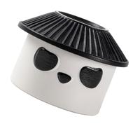 BATHVEVE Ceramic Panda Tea Filter Strainer Compact and Portable, Beige Colour with Design for Coffee and Tea for Home and Office Use