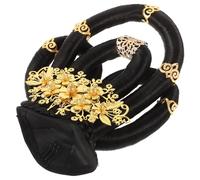 BATHVEVE Chinese Hanfu Wigs Traditional Hair Bun Extensions with Elegant Ancient Design, Lightweight Comfort and Versatile Usage for Stage Performances and Themed Parties, Black Fiber