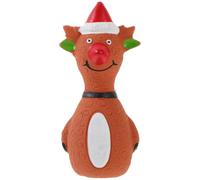 BATHVEVE Christmas Squeaky Dog Interactive Latex Chew with Funny Design for Dogs and Puppies, for Travel Activities or When They Are Alone, Enhances Intelligence and Provides Holiday Fun