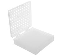 BATHVEVE Chromatography Sample Bottle Cleaning Holder 100 Individual Wells with Polypropylene Vial Rack 1.5ml and 2ml Autosampler Vials Ultrasonic Cleaning and Draining Mesh