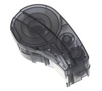 BATHVEVE Compatible Label Tape for Printers High-Contrast Black White Nylon Marking Tape Use Printer Replacement Ribbon for Wire and Data Cable Labeling in Logistics and Retail