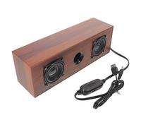BATHVEVE Computer Speaker Desk Soundbar with USB Power and 3.5mm AUX Input, Retro Style, Space Efficiency, for Boutiques and Cafes