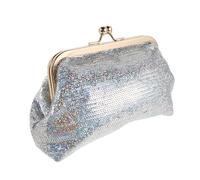 BATHVEVE Corduroy Kiss Lock Makeup Bag for Women Large Capacity Lipstick Storage Cosmetic Organizer Travel Case with Sky Blue Sequin Design