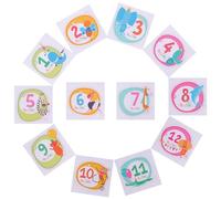 BATHVEVE Creative Monthly Stickers for Boys, Neonatal Month Stickers Made of Paper, for Recording Your Life in The First Year, for Photo Albums and Keepsakes