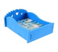 BATHVEVE Crystal Hamster Sleeping Bed Physical Cooling and Scratch-resistant Features, Blue Summer Cooling Nest for Small Pets and Rabbits, for Traveling