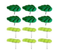 BATHVEVE Decorative Leaf Push Pins with Realistic Leaf Design 20pcs Cute Resin Thumb Tacks Securely Hold Notes and Photos for Cork Board and Bulletin Board for School and Home Decor