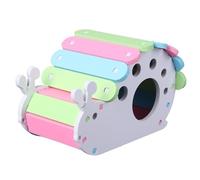 BATHVEVE DIY Snail Shape Hamster Hut Small Pet House PVC Sleeping Nest Cozy Hideout for Hamsters Mice and Small Animals Fun Play Spot and Resting Cabin for Tiny Pets