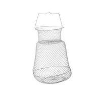 BATHVEVE Durable Iron Wire Folding Fishing Net Lightweight Crab Lobster Trap for Lakes Rivers Sea Fishing Easy to Store Random Color