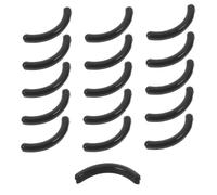 BATHVEVE Eyelash Curler Easy to Replace and Washable 16pcs Black Silica Gel Replacement Pads Cushions Refill for Comfortable Use at Home or Salon