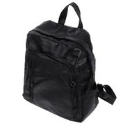 BATHVEVE Fashion Pu Leather Backpack for Women Large Capacity Anti-theft School Shoulder Bag with Smooth Zipper Suitable for Dating and Camping in Black