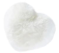 BATHVEVE Fluffy Heart Throw Pillow Plush Decorative Pillow with Pp Cotton Filling Comfortable Soft Love Cushion for Living Rooms and Hotels Valentine's Day
