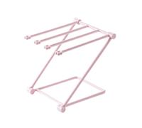 BATHVEVE Foldable Vertical Towel Rack Four Rods Design for Kitchen and Bathroom and with Quick Drying Feature, Suitable for Hanging Dishcloths and Hand Towels