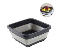 BATHVEVE Folding Washbasin Retractable Household Wash Feet Portable Padded Travel Outdoor Car Laundry Washing Basin Washbowl Foldable Bath