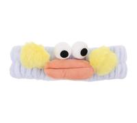 BATHVEVE Funny Plush Big-eyed Cartoon Spa Headband Soft Elastic Face Wash Hairband for Skincare Beauty Routine Cute Playful Hairwrap for Women