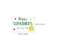 BATHVEVE Greeting Cards Featuring Blessing Words St Patrick's Day with Envelopes, Assorted Colour Paper Cards and Delicate Patterns, for and St Patrick's Day Party Supplies