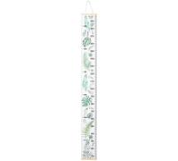 BATHVEVE Growth Chart Unique Cartoon Pattern Design Canvas and Wood Wall Hanging Ruler No Fading Height Measurement for Room Decoration