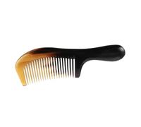 BATHVEVE Handmade Ox Horn Massage Comb 16-19cm Multi-purpose Hair Comb for Women Portable Design Random Color for Scalp Massage and Hair Care