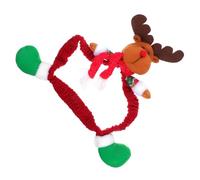 BATHVEVE Inch Computer Screen Cover Red Cloth Christmas Decoration Elk Design Monitor Protector Xmas Festival Ornament and Gift for 25-35 Inch Monitors for Family and Friends