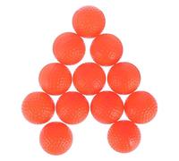BATHVEVE Indoor Practice Golf Balls Orange Lightweight Pp Material 12pcs Exercise Field Ball for Indoor and Outdoor Training