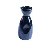 BATHVEVE Japanese Style Ceramic Sake Pot 100ml Blue Porcelain Bottle Suitable for Hot Or Cold Drinks for Home and Personal Party Entertaining Friends and Family
